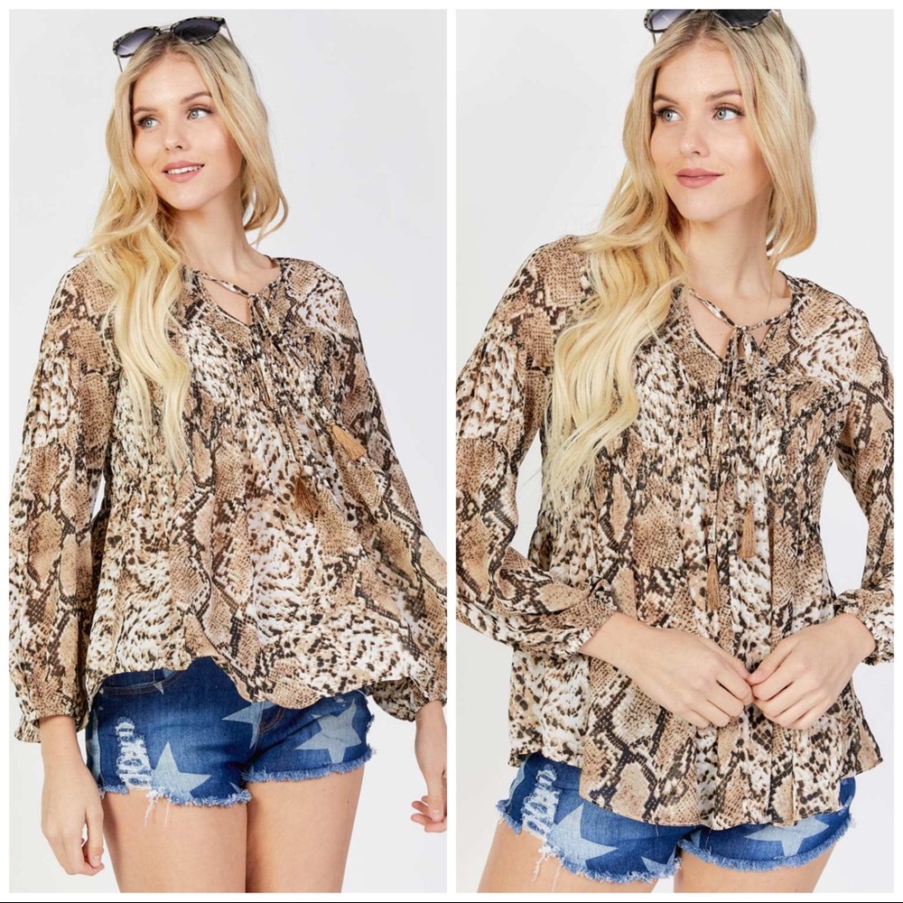 Wild Snake Python Blouse - Picture 4 of 9